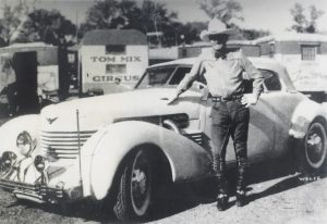 Tom Mix with 1937 Cord