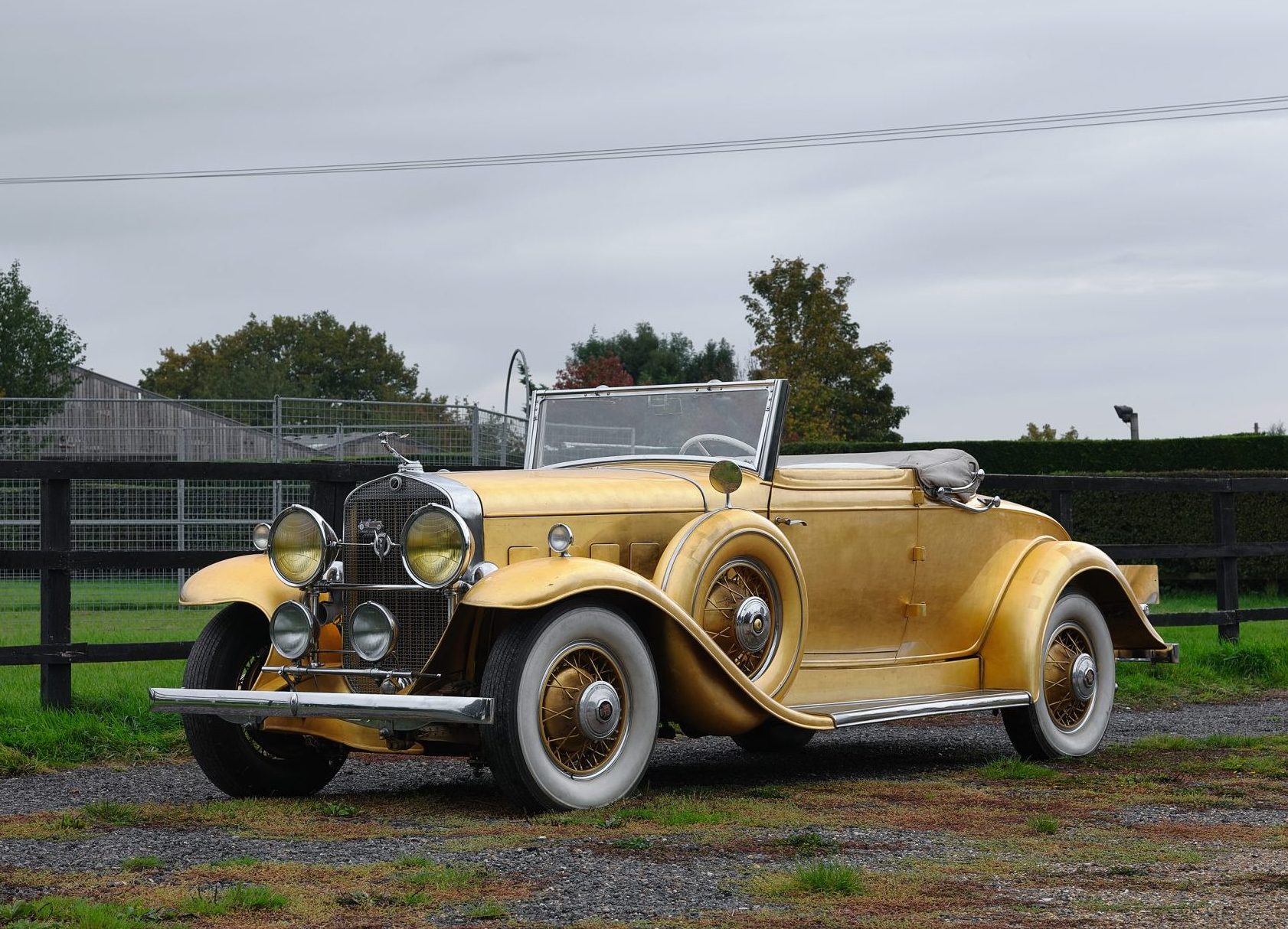 Gold-leaf 1931 Cadillac on 