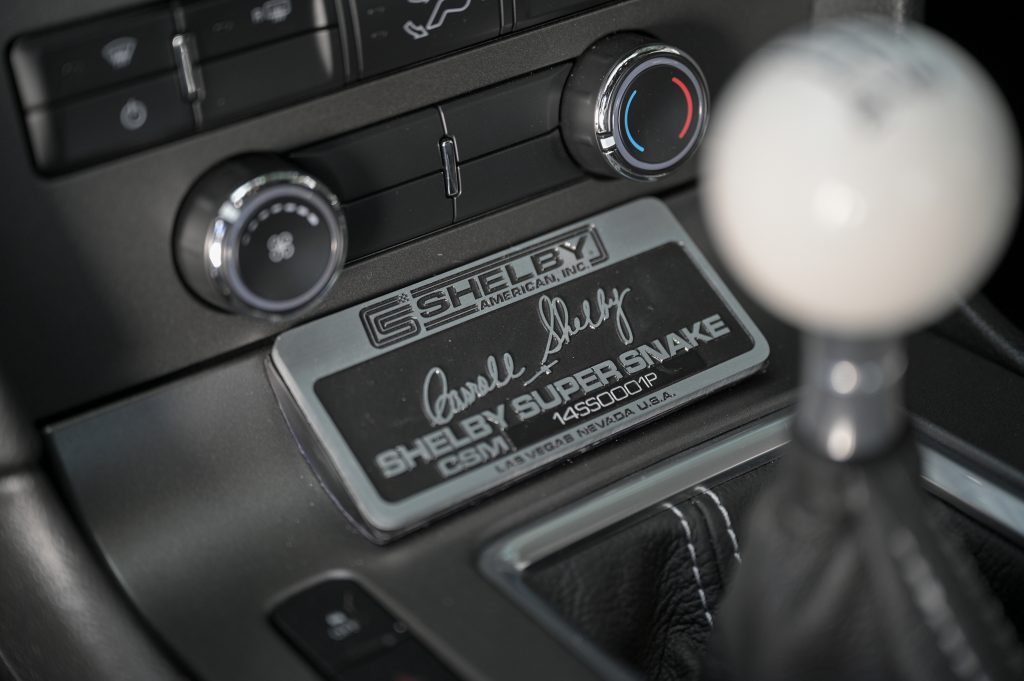 2014 GT500 Super Snake Prototype serial number