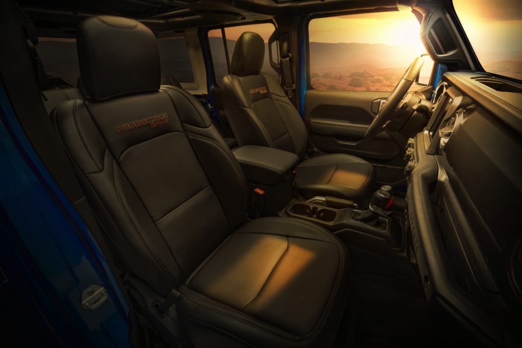 2021 Jeep Wrangler Rubicon 392 interior sunset