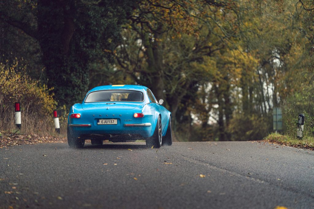 CYAN RACING P1800 rear three-quarter dynamic action