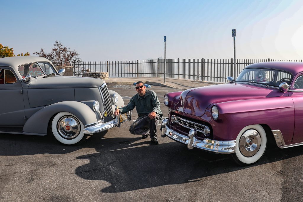 Coulter Jacobs with his hot rods