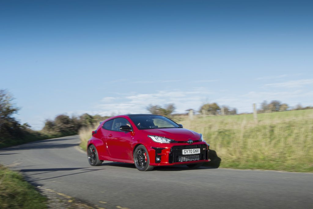 GR Toyota Yaris front three-quarter