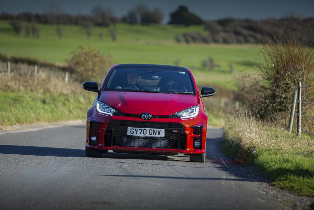 GR Toyota Yaris front action