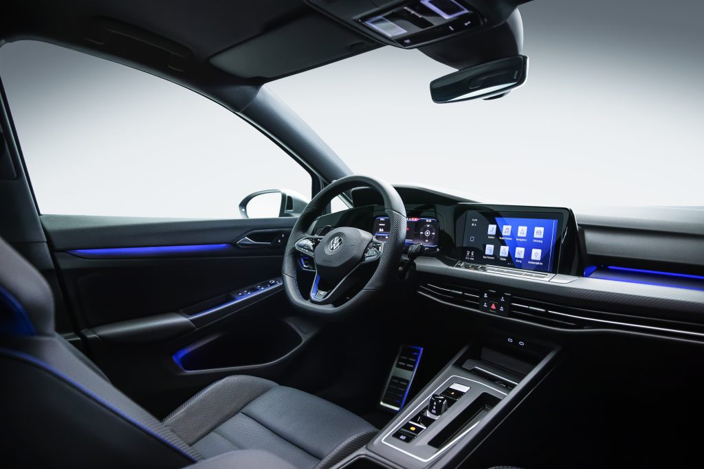 Golf R interior front dash and drivers cockpit