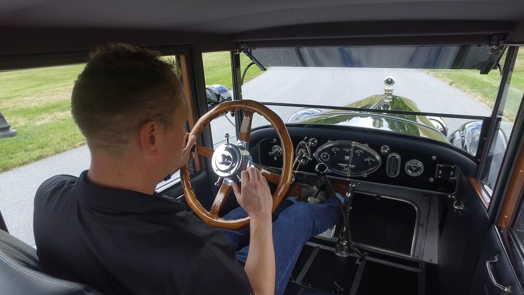 HVA - 1921 Duesenberg - Driving Experience - Interior with Brandan Anderson driving