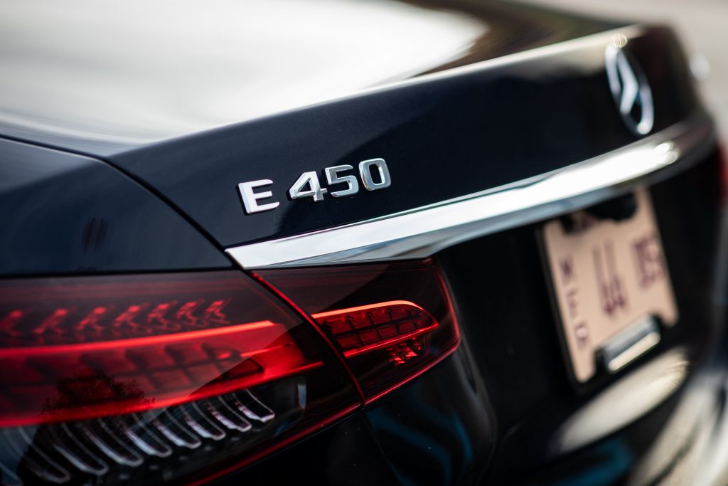 2021 Mercedes Benz E 450 4MATIC rear logo