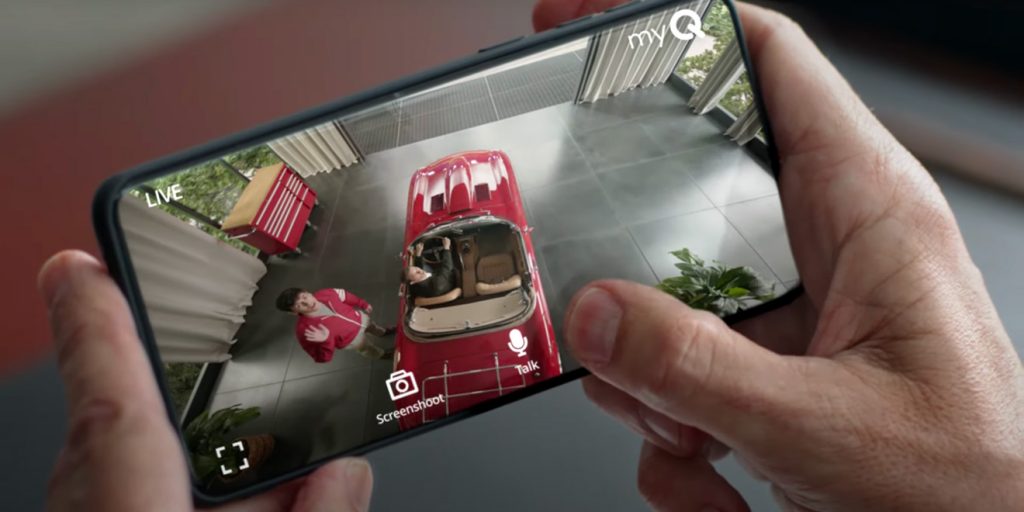 LiftMaster - Ferris Bueller commercial - Remote camera on iPhone