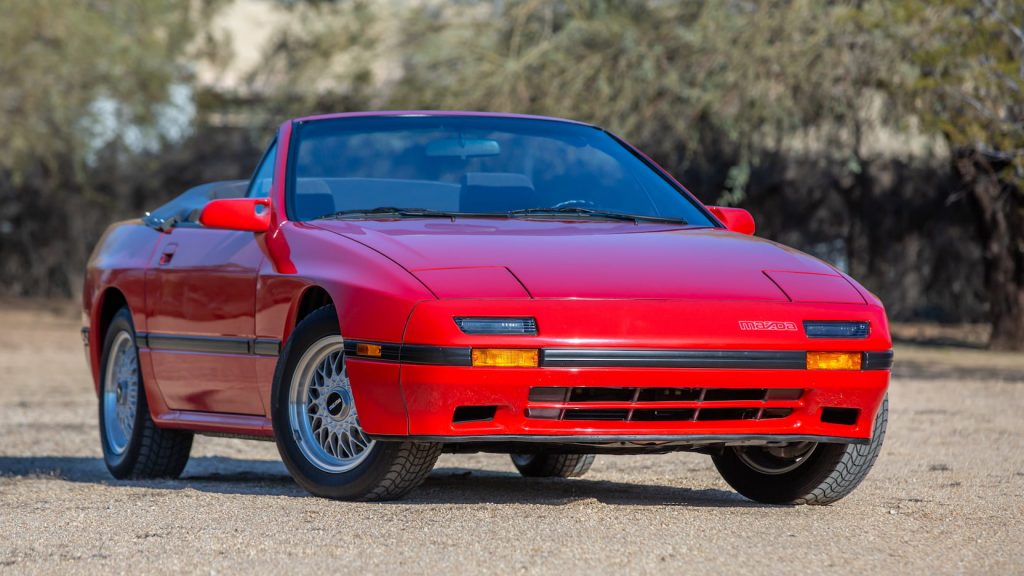 Mazda RX7 convertible front three-quarter