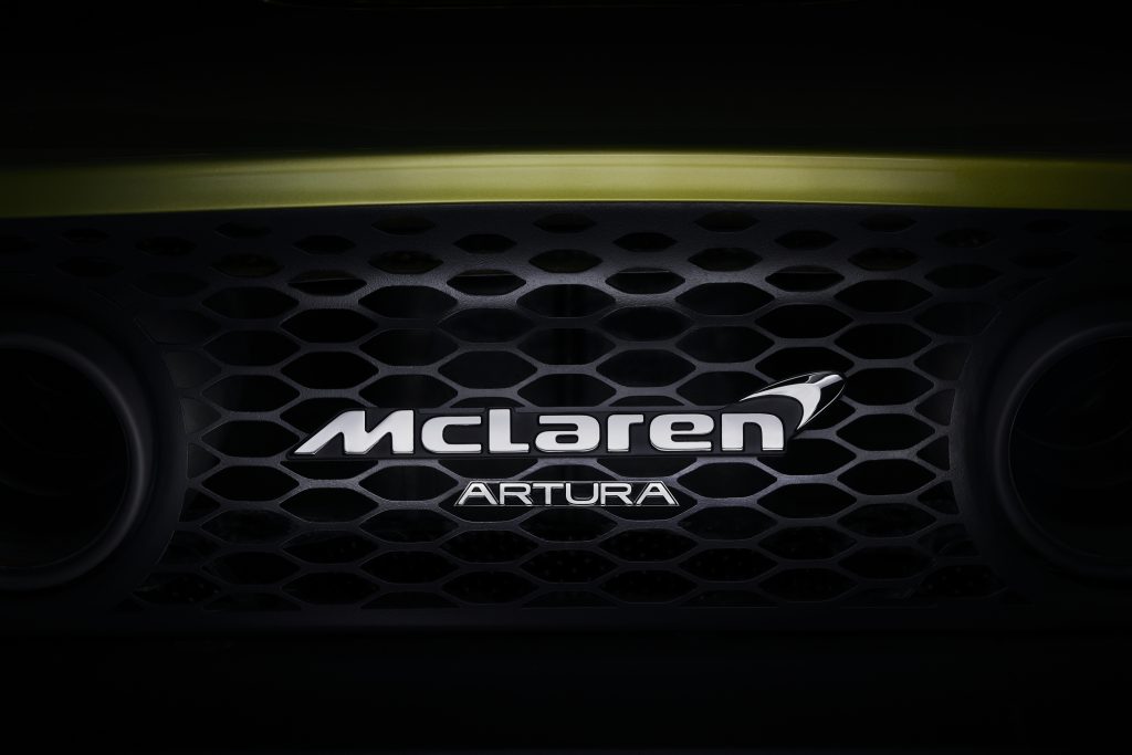 McLaren artura name rear exhaust