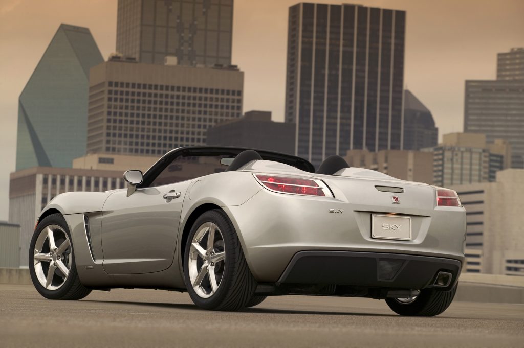 2007 Saturn Sky rear three-quarter