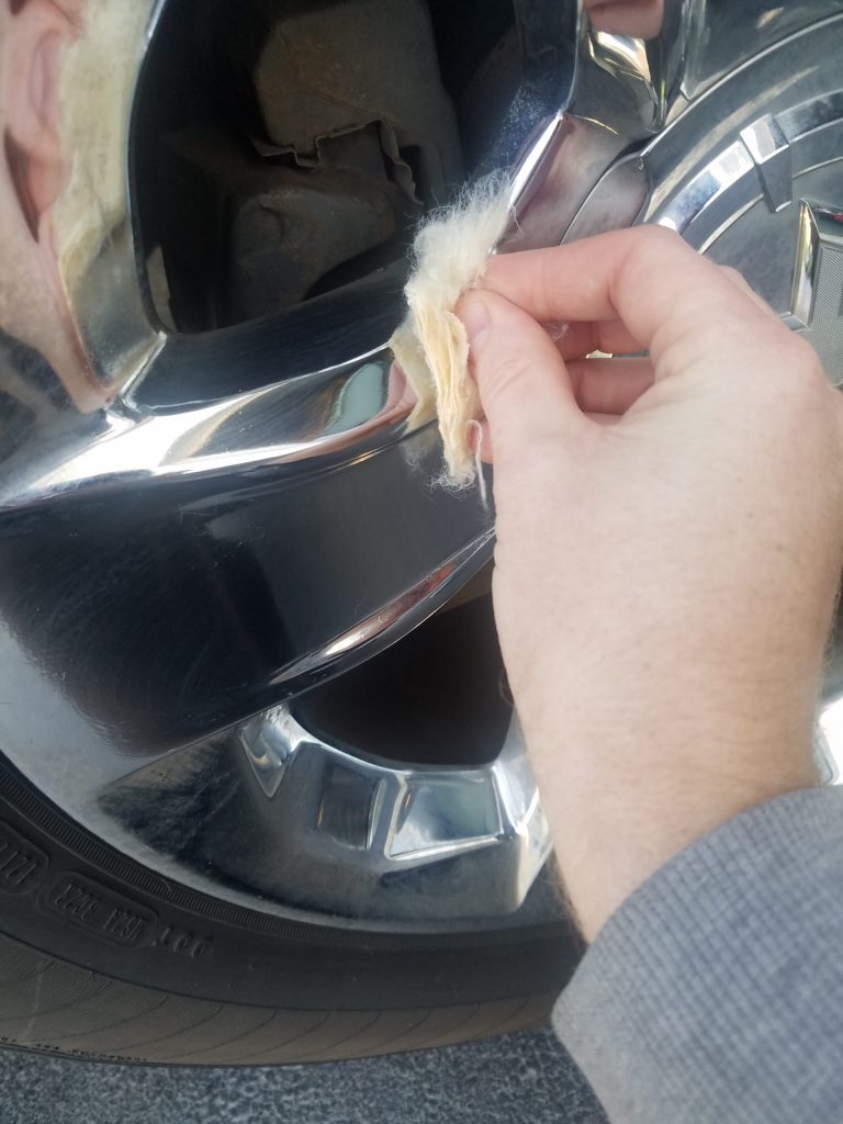 Cleaning wheels with Never Dull Cleaning wheels with Never Dull