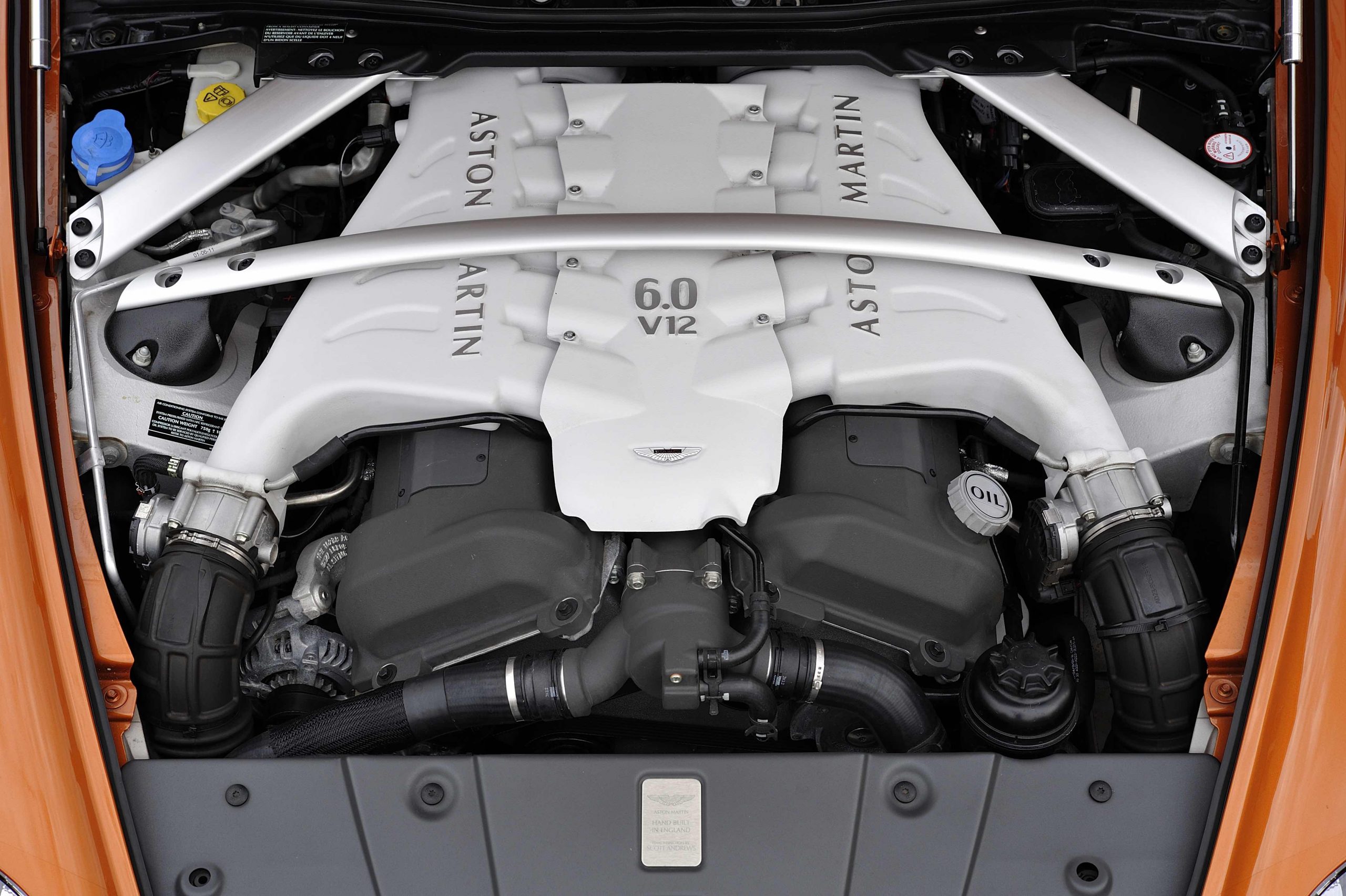 Aston Martin Vantage engine bay