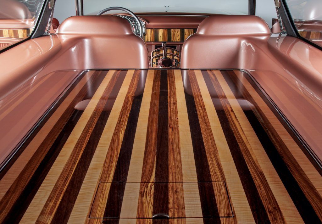 CadMad ridler winner interior rear cabin wood panelling