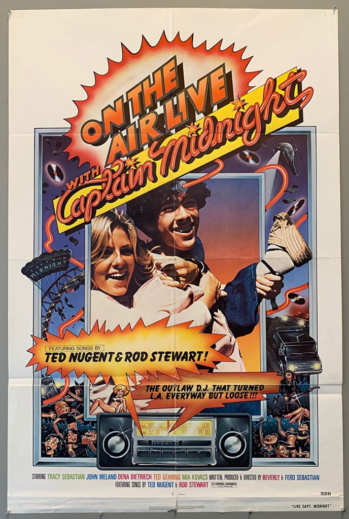 Captain Midnight 1979 van poster brochure ad art