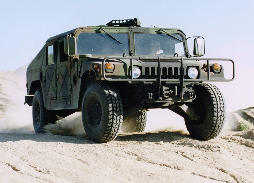 Hummer HMMWV front three-quarter action