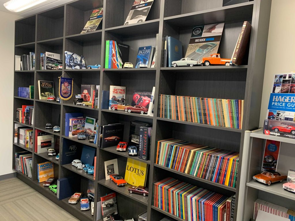 Bookshelf in Hagerty Meeting room