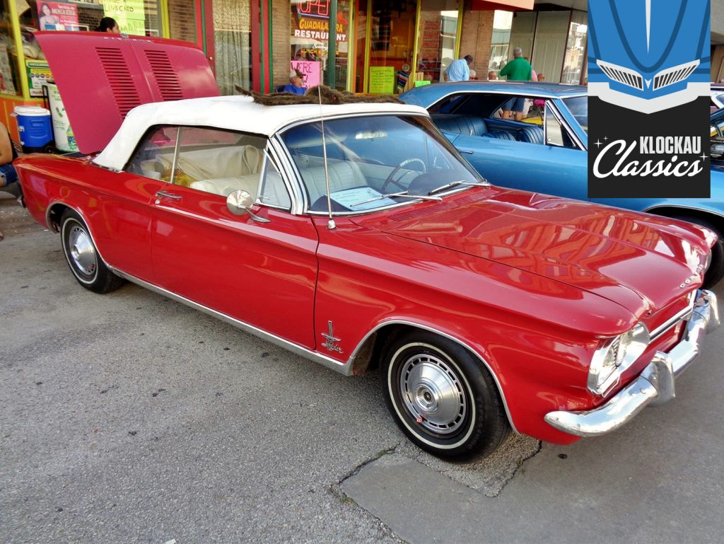 Klockau Classics Spider Chevy Corvair front three-quarter