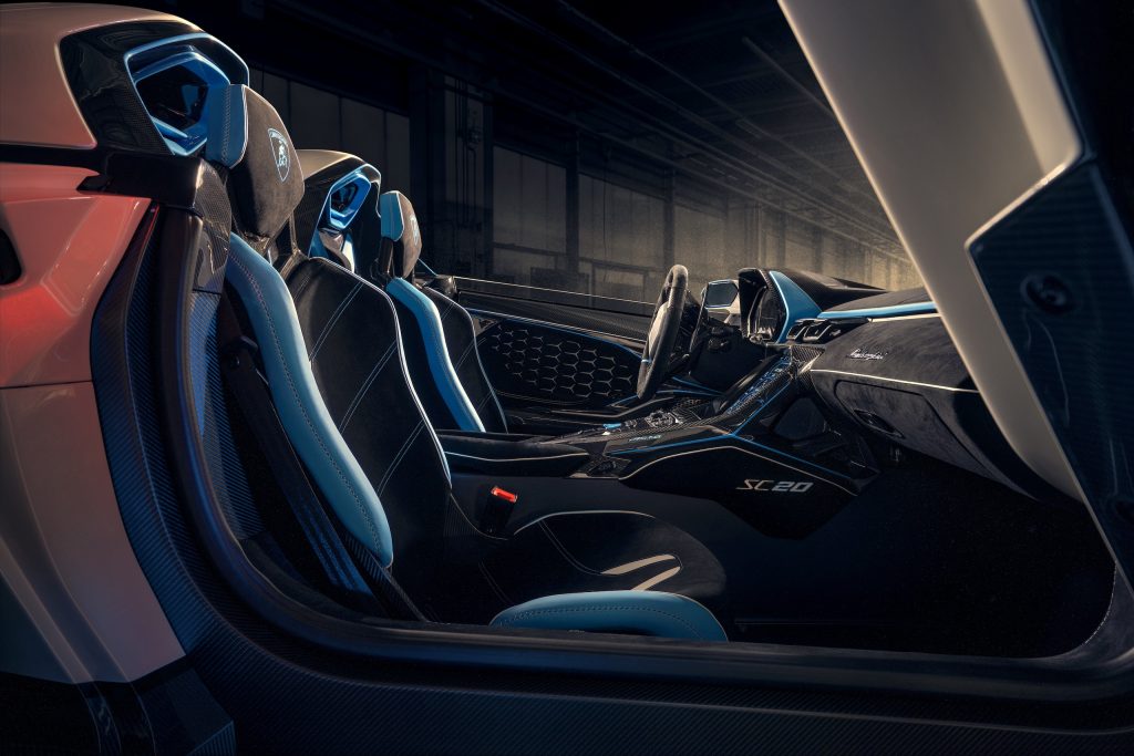 Lamborghini SC20 interior seats
