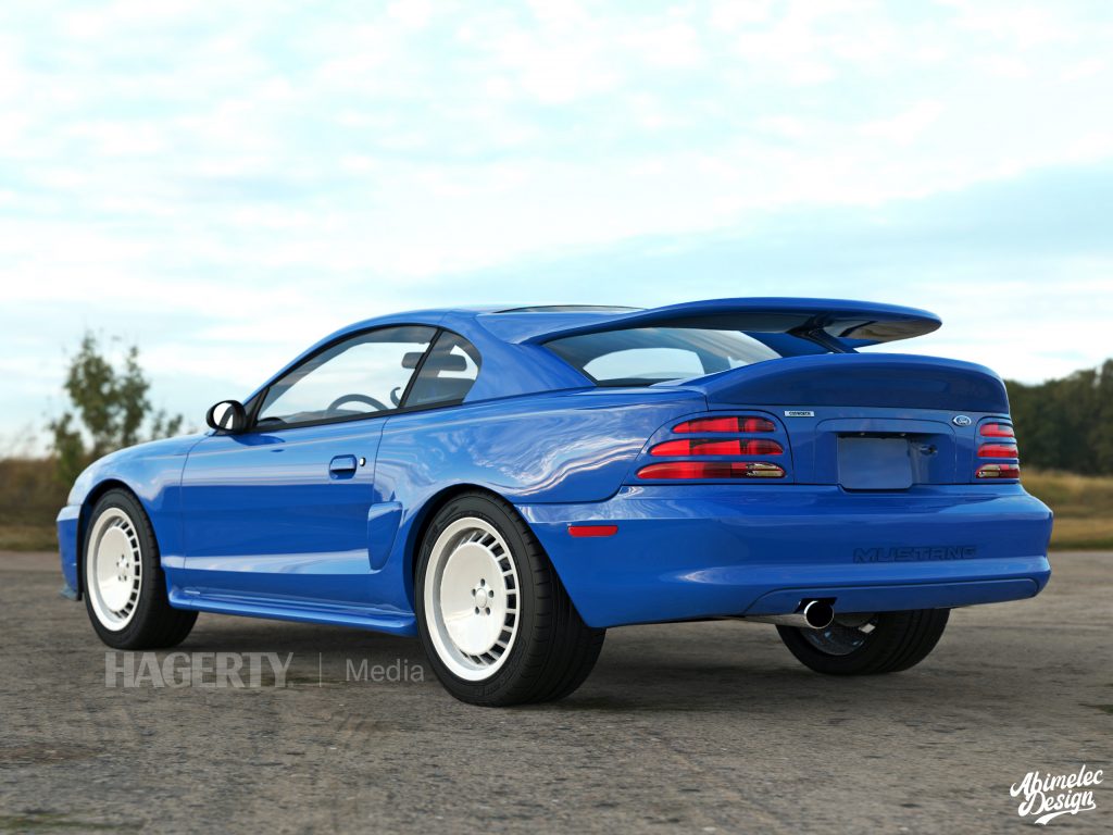 Mustang Cosworth rear three-quarter
