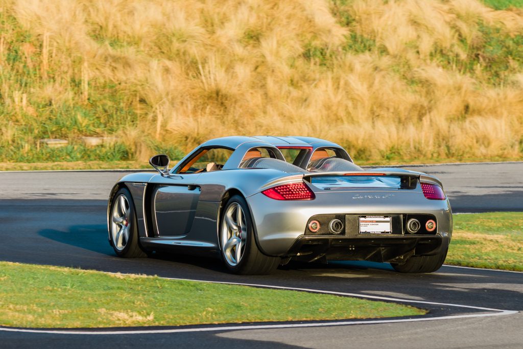 Porsche Carrera GT rear three-quarter track