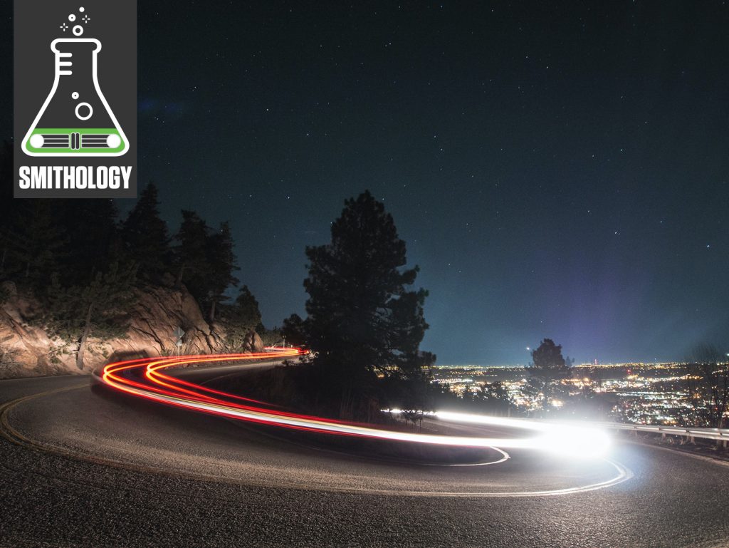 boulder colorado night car mountain switchback timelapse