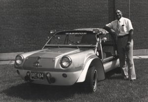 McKinley Thompson with his Warrior concept car