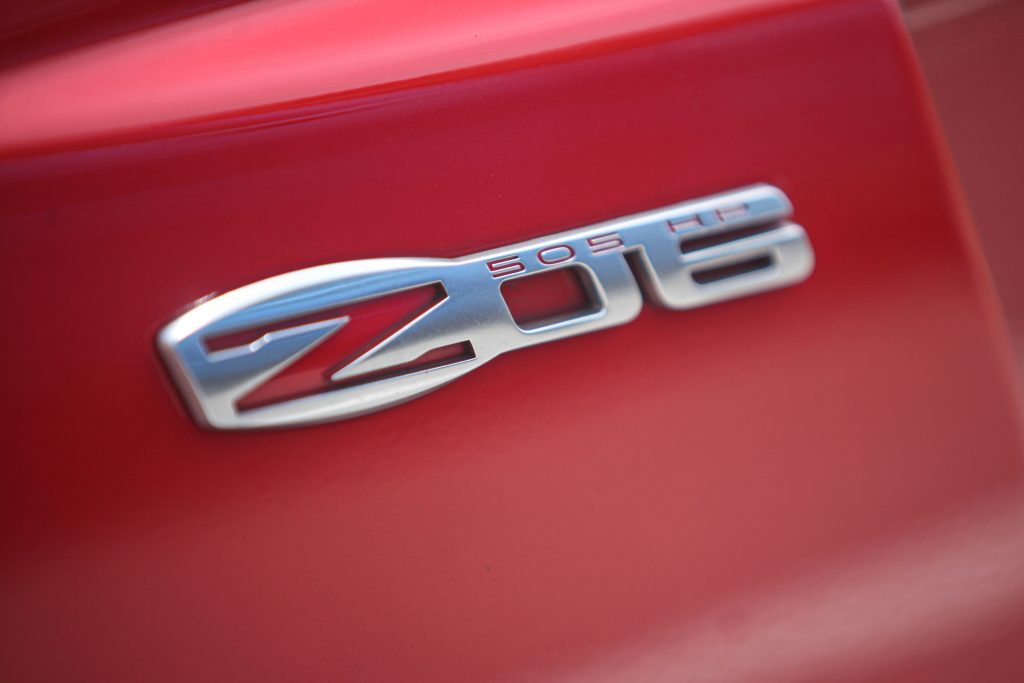 C6 Z06 505hp emblem