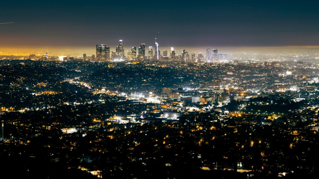 los angeles LA city skyline