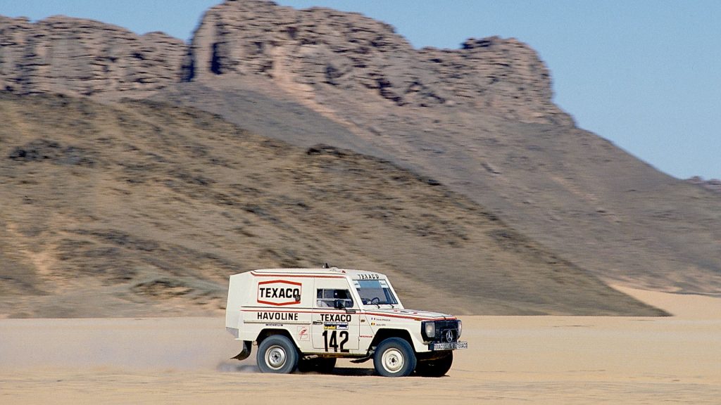 mercedes g wagen texaco dakar ickx