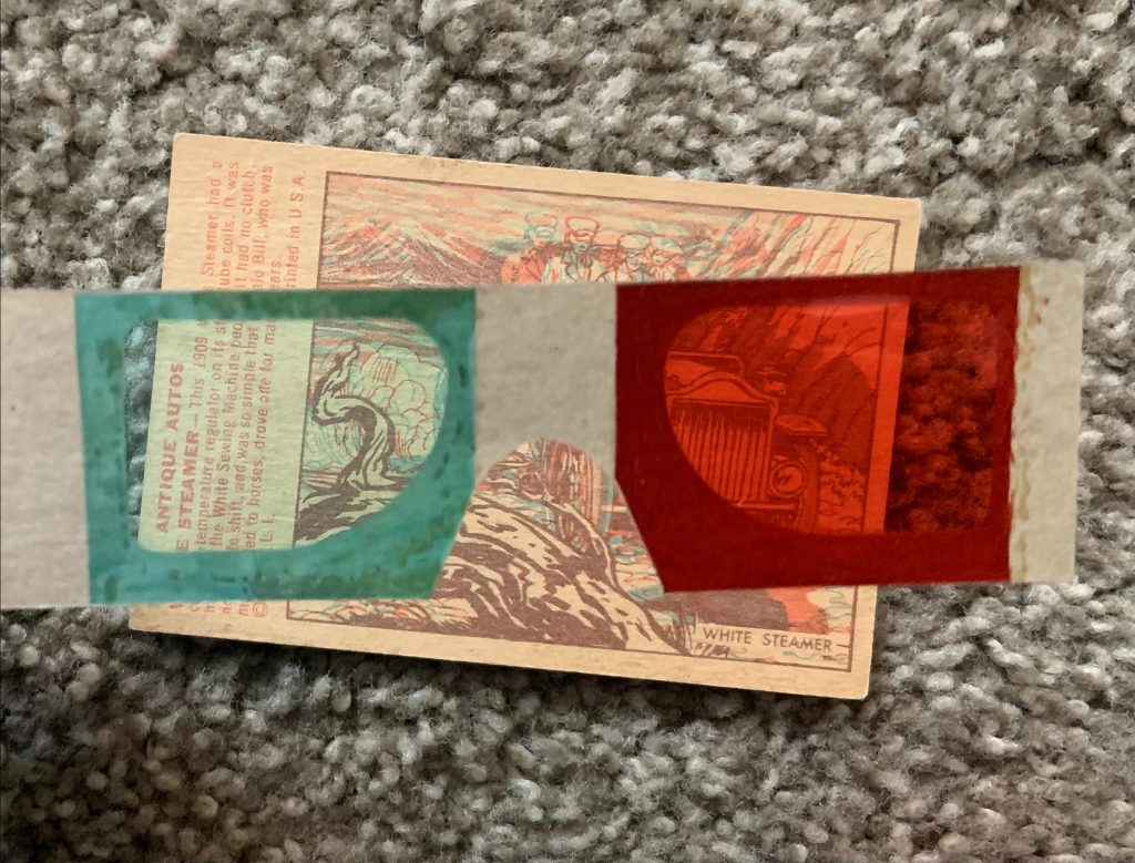 1953 Bowman Antique Autos - 3-D glasses
