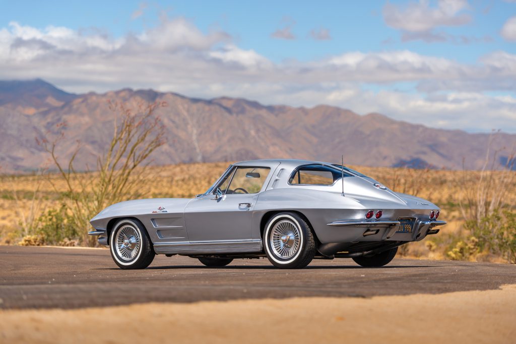 1963 Chevrolet Corvette Sting Ray rear three-quarter