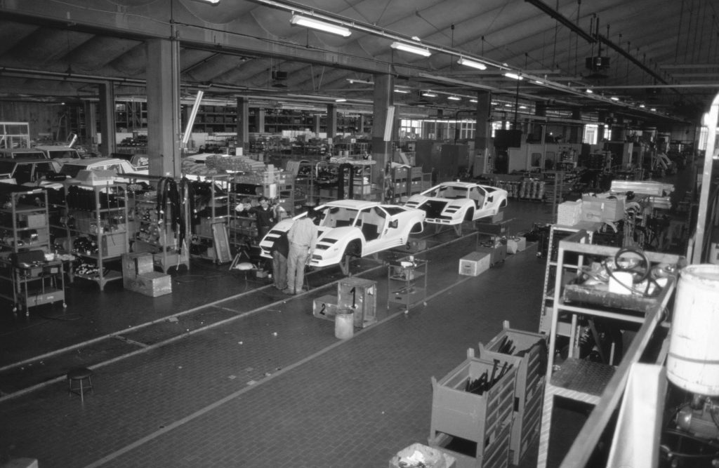 Lamborghini Countach under construction