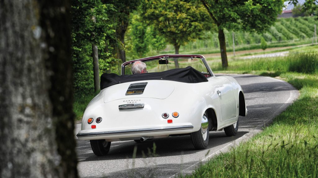 Porsche 356 1500 Pre-A Cabriolet rear action
