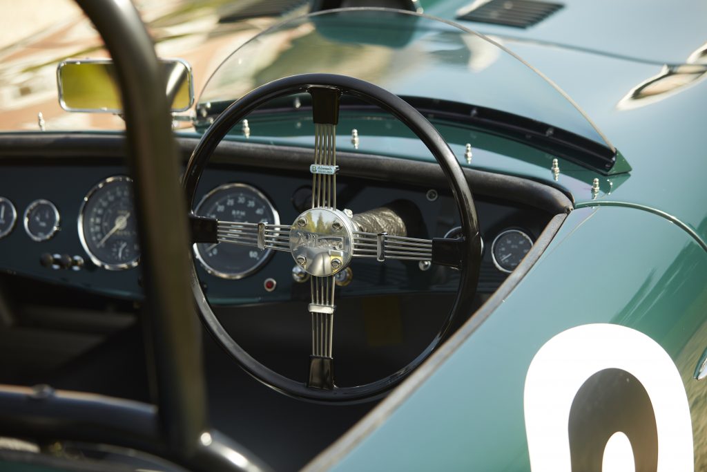 Allard JR continuation car driver cockpit