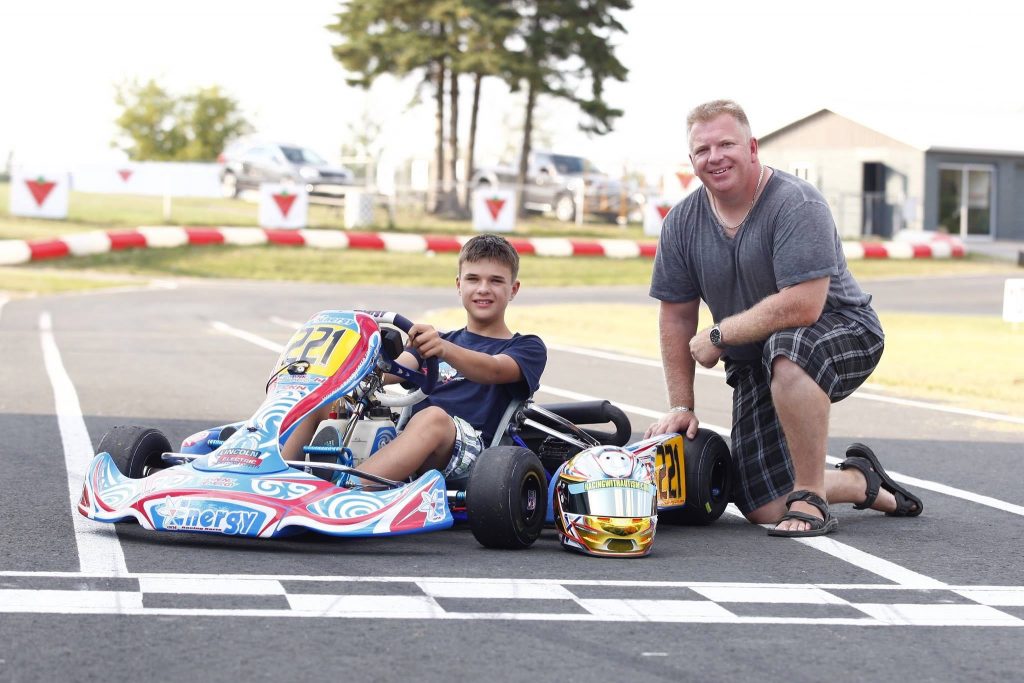 Racing with Autism Austin Riley kart