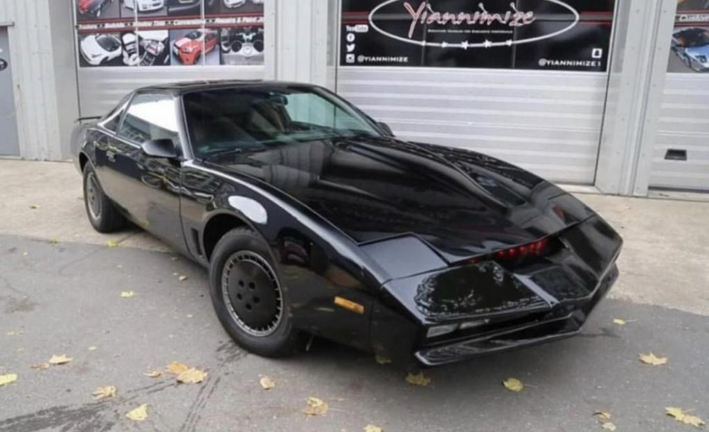 David Hasselhoff Knight Rider Car front three-quarter
