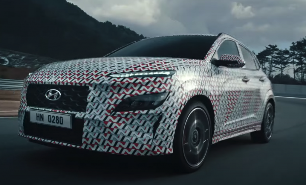 Hyundai Kona N on track