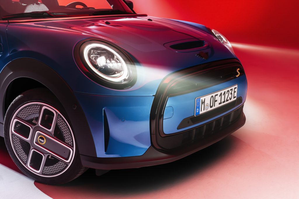 2022 Mini cooper S Island Blue front fascia