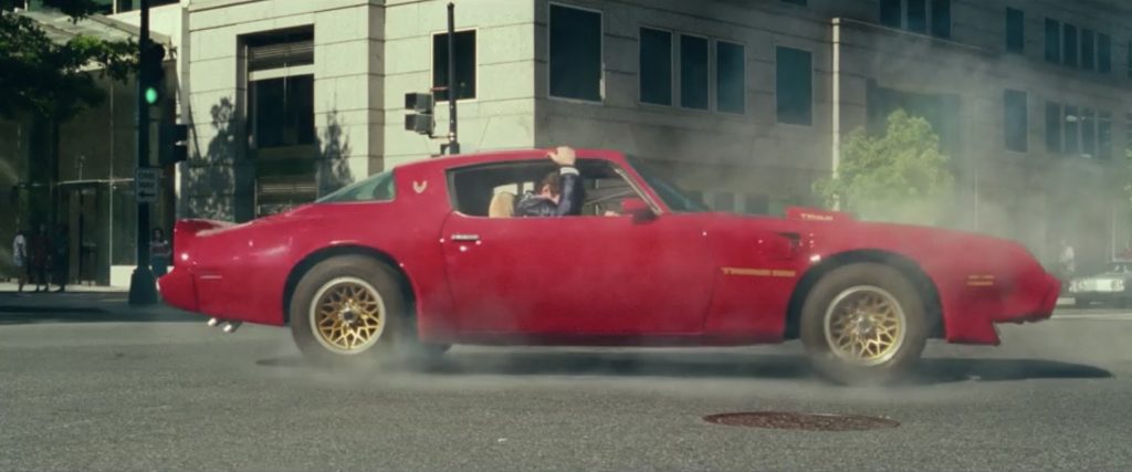 wonder woman retro pontiac firebird trans am side profile action
