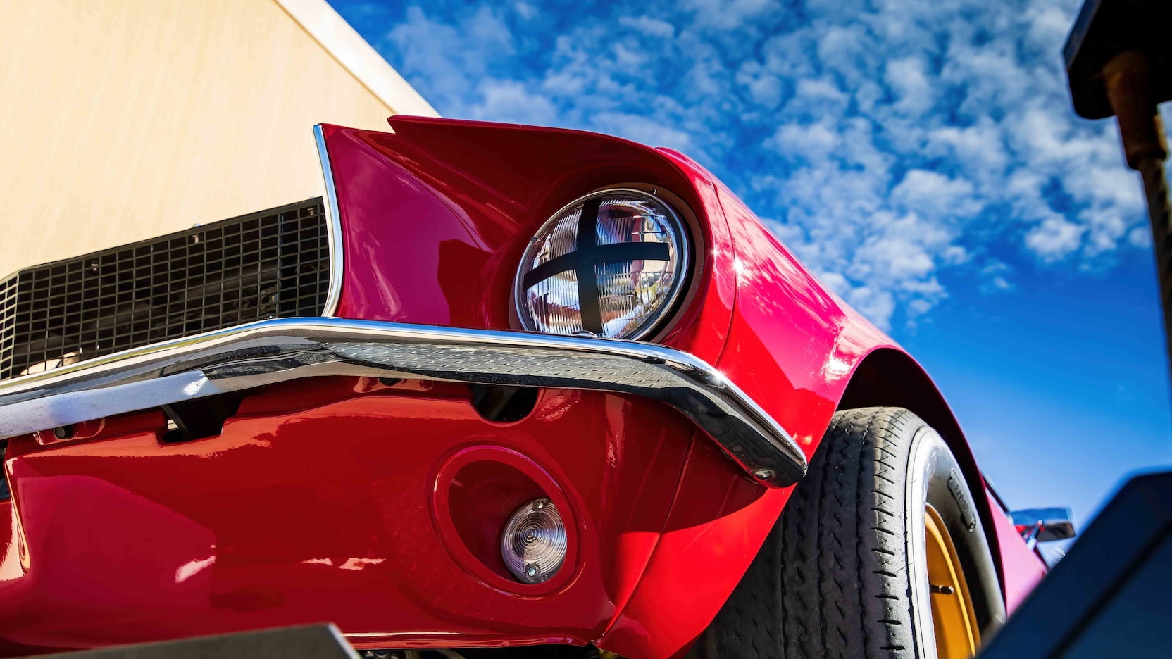 1967 Ford Mustang Holman-Moody Racer front headlight tape