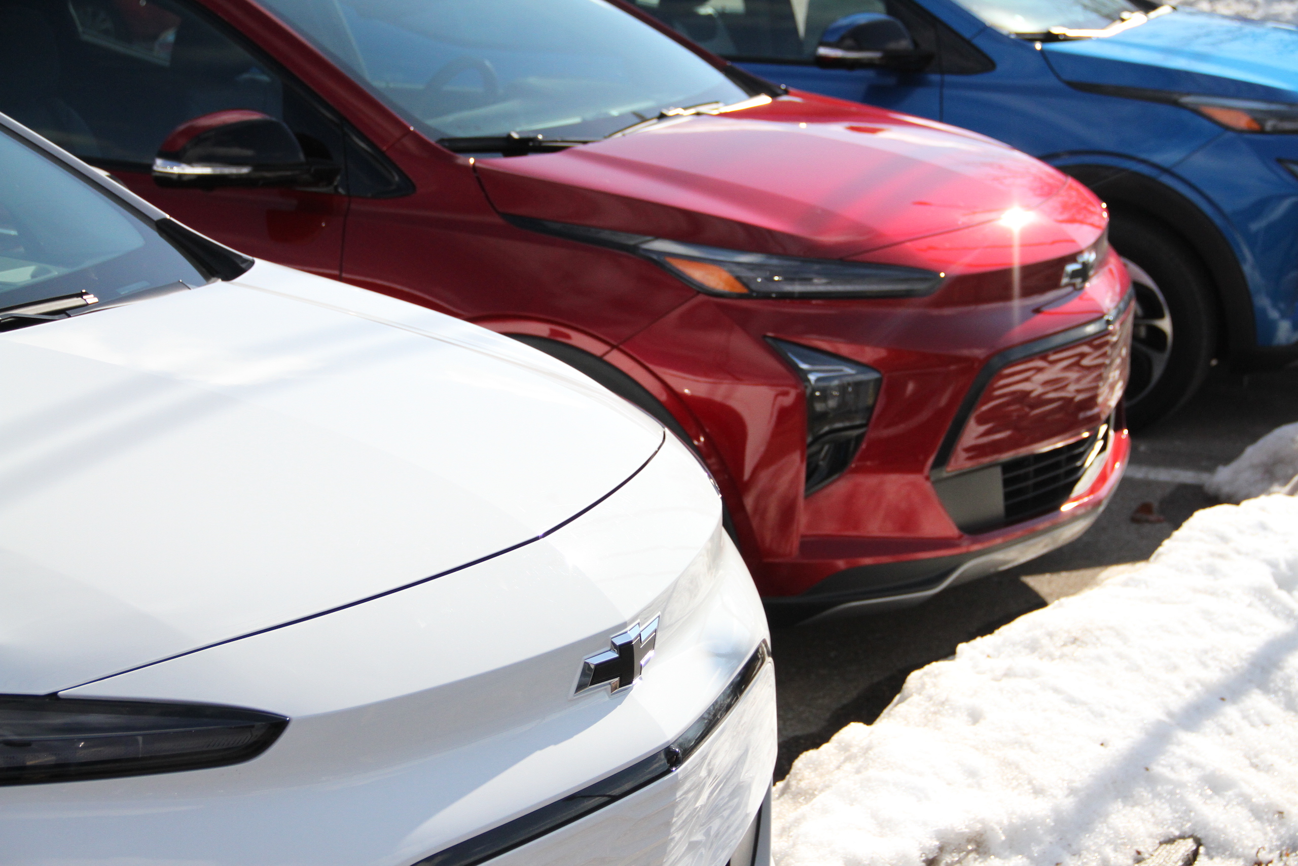2022 Bolt EUV fronts red white blue