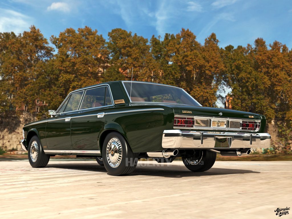 What If 1973 Lexus LS400 rear three-quarter