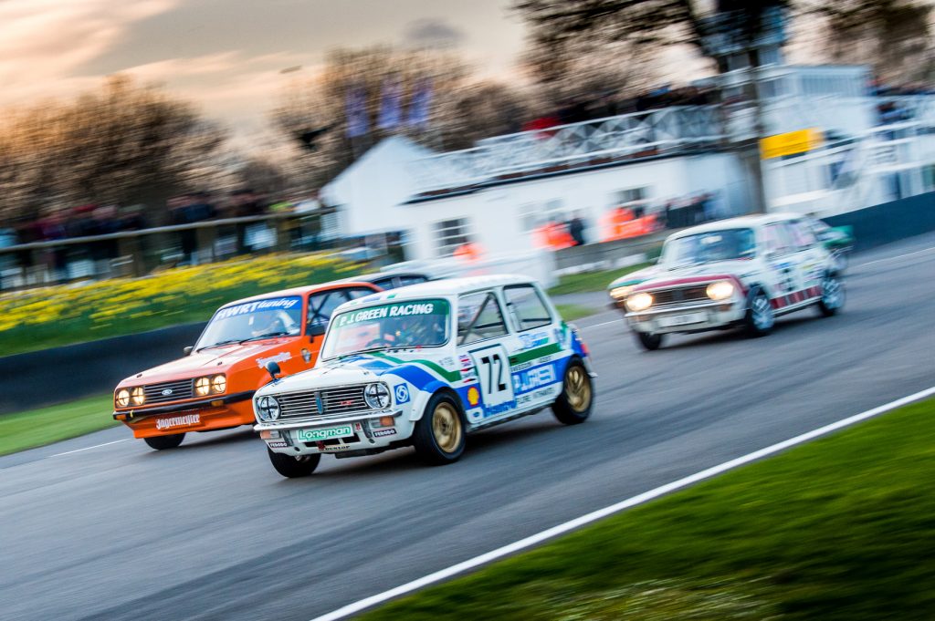 Goodwood vintage racing on track