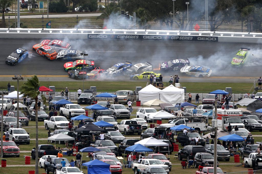 Daytona 500 crash NASCAR