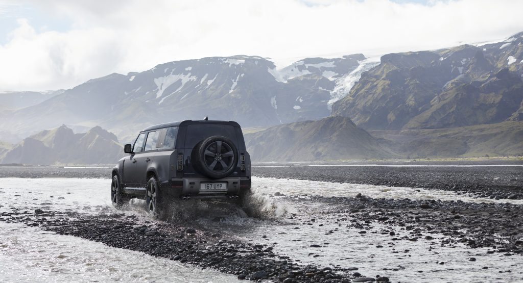 2022 Land Rover Defender rear three quarter