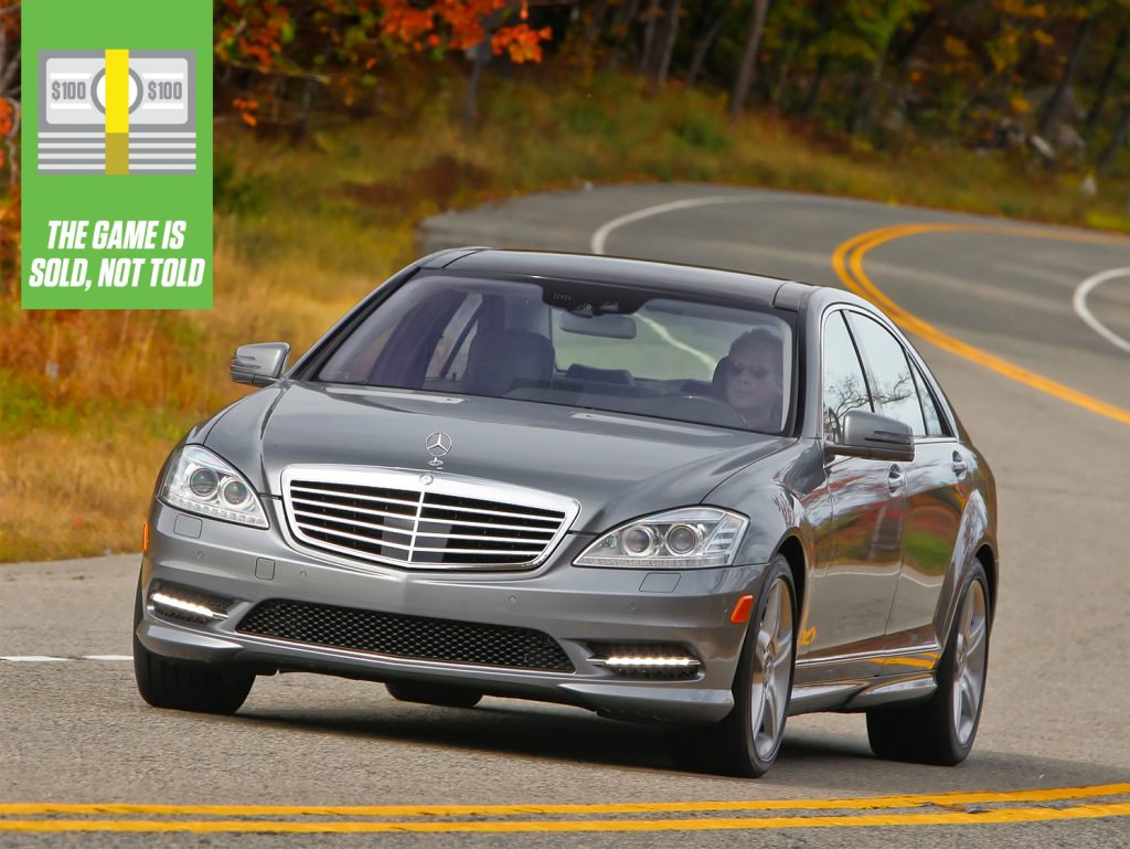 Mercedes-Benz S-Class S550 sedan front three-quarter game is sold column thumbnail