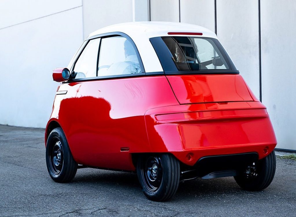 Microlino rear three-quarter