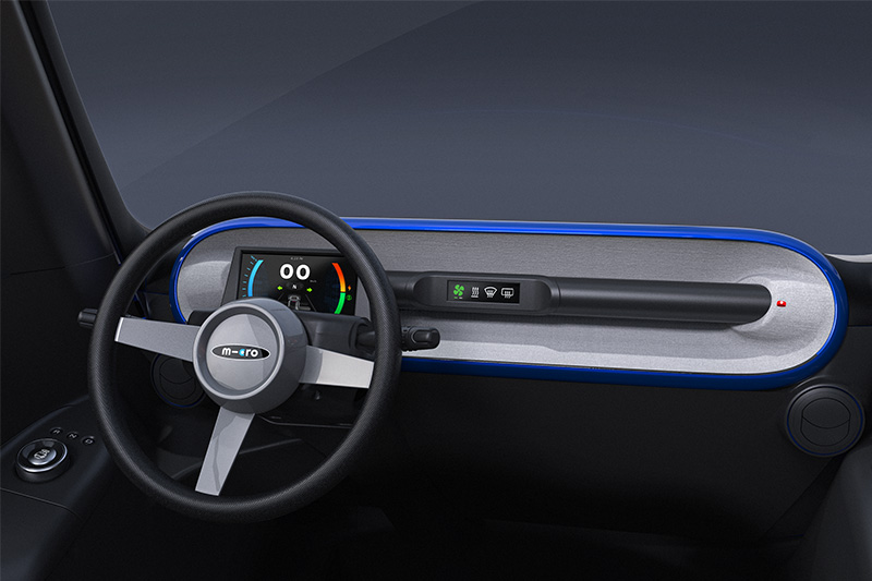Microlino interior dash