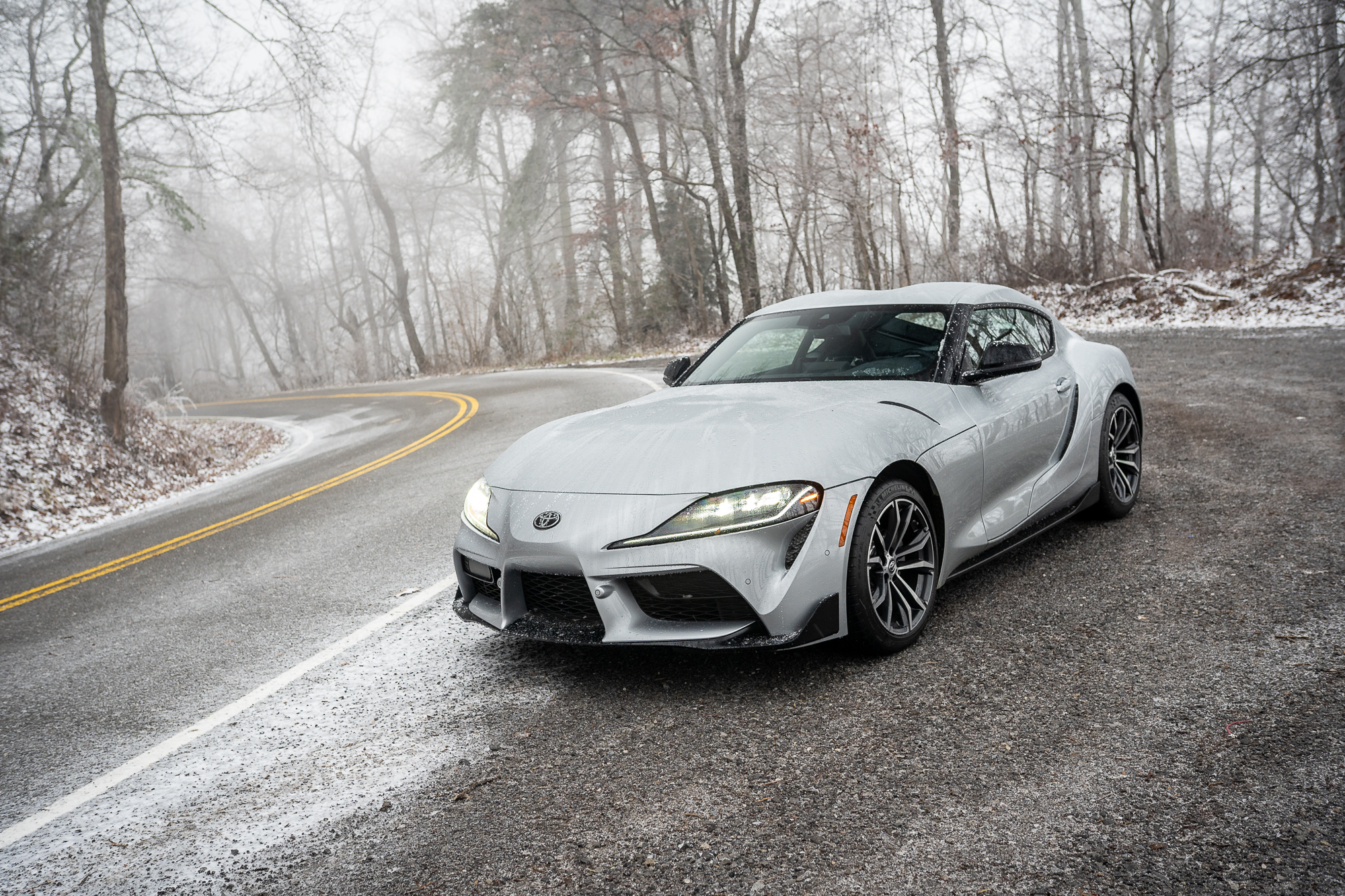 Toyota Supra front three-quarter